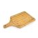 Tábua de Churrasco Euro Home Retangular 38x20cm Sulcos Cabo Bambu Natural Natural