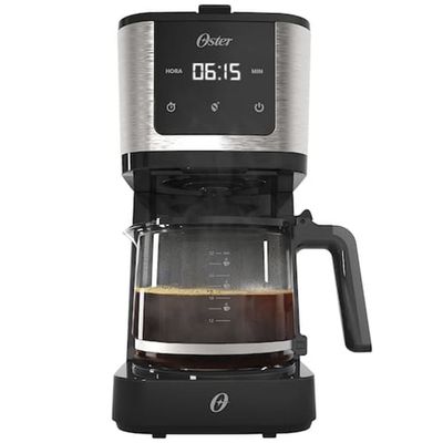 Cafeteira Digital OCAF550 1,5 Litros Inox Programável com Timer Oster Preto / 110V