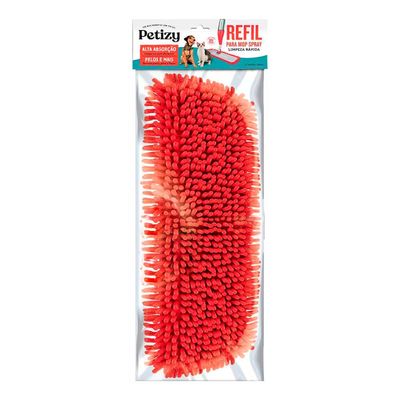 Refil para Mop Spray Microfibra Lavável Limpeza Rápida Flash Limp Vermelho