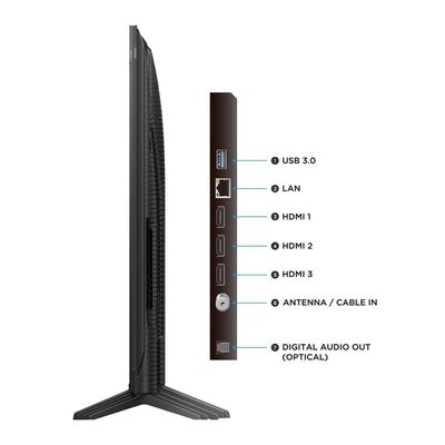 Combo Smart TV TCL 85 85P7K 4K QLED Google TV + Smart TV TCL 32 32S5K QLED FHD Google TV Preto