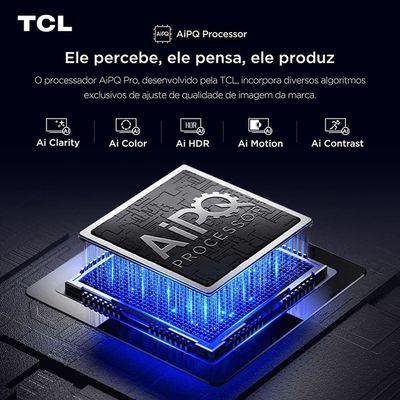 Combo Smart TV TCL 85 85P7K 4K QLED Google TV + Smart TV TCL 32 32S5K QLED FHD Google TV Preto