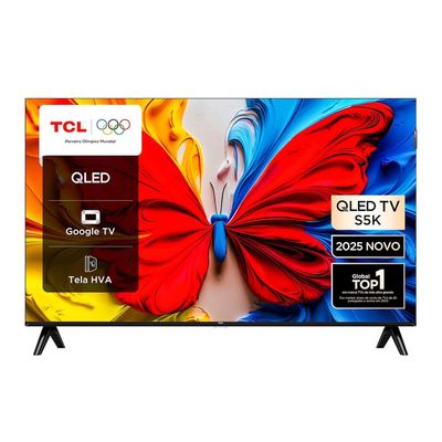 Combo Smart TV TCL 85 85P7K 4K QLED Google TV + Smart TV TCL 32 32S5K QLED FHD Google TV Preto