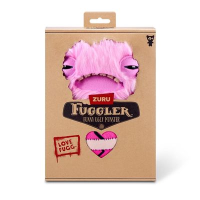 Kit 2 Pelúcias Fuggler Love Fuggs 23cm Rosa e Vermelho