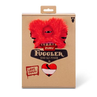 Kit 2 Pelúcias Fuggler Love Fuggs 23cm Rosa e Vermelho