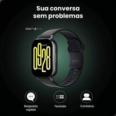 Smartwatch Xiaomi Redmi Watch 5 Active Monitoramento de Saúde 18 Dias Preto