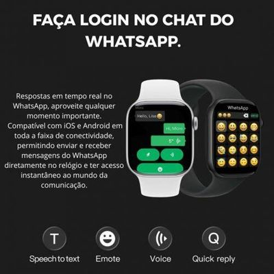 Smartwatch Microwear S11 46mm 1gb Série 11 Responde Whatsapp