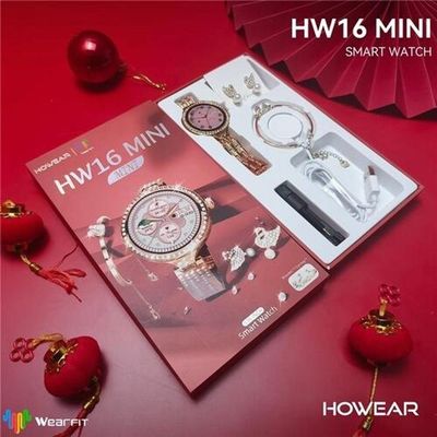 Smartwatch HW16 Mini Fashion 1.32" Frequência Cardíaca e Oxigênio 200mAh
