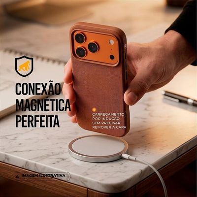 Capa para Smartphone Gshield Woov Iphone 17 Pro Max com Magsafe Marrom 1 Unidade