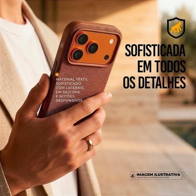 Capa para Smartphone Gshield Woov Iphone 17 Pro Max com Magsafe Marrom 1 Unidade