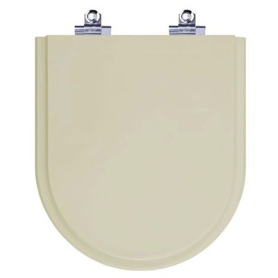 Assento Sanitário Smart Alongado Polipropileno Fechamento Suave Bege Fosco Pontto Lavabo
