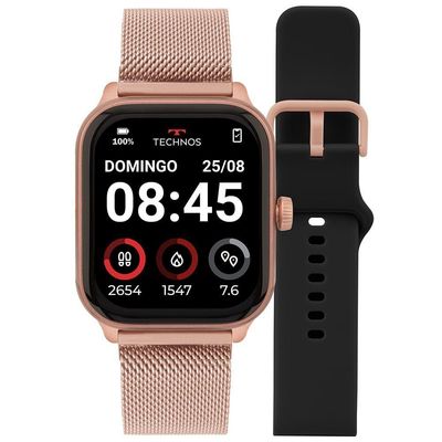 Smartwatch Technos Connect Max Pro 1,85 Monitoramento de Batimentos e Sono 10 Dias Rosê