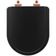 Assento Sanitário Smart Onix Alongado Polipropileno Fechamento Suave Preto Fosco Pontto Lavabo 40CM