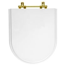 Assento Sanitário Smart Alongado Polipropileno Parafusado Convencional Branco 40CM Pontto Lavabo
