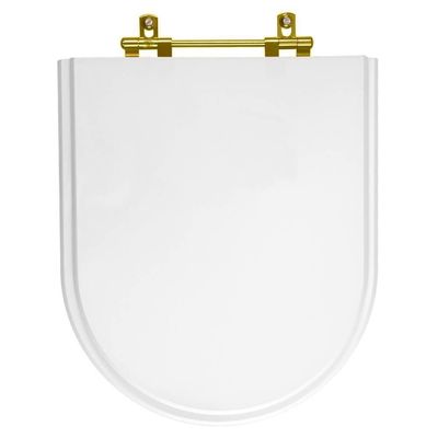 Assento Sanitário Smart Alongado Polipropileno Parafusado Convencional Branco 40CM Pontto Lavabo