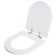 Assento Sanitário Smart Alongado Polipropileno Parafusado Antibacteriano Branco 40CM