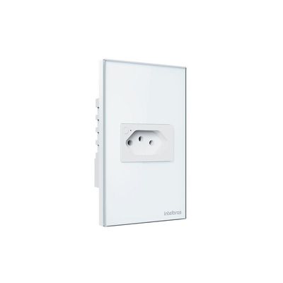 Tomada Inteligente ETS 1001 com Wi-Fi e Controle por App Mibo Smart Branca Intelbras