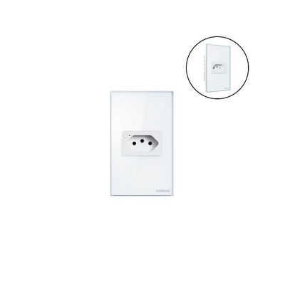 Tomada Inteligente ETS 1001 com Wi-Fi e Controle por App Mibo Smart Branca Intelbras