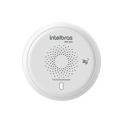 Detector de Fumaça Smart IDF 620 Zigbee Alarme Sonoro Branco Intelbras