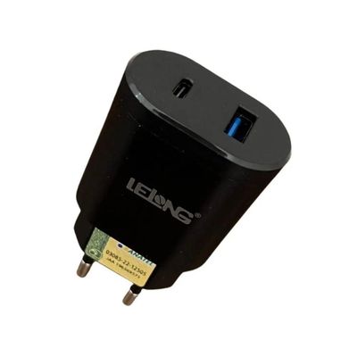 Kit Cabo e Adaptador MDM para Smartphones Carregamento Rápido 20W Preto com Type C e Lightning