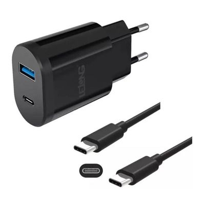 Kit Cabo e Adaptador para Carregamento MDM Compatível com Smartphones 20W Preto