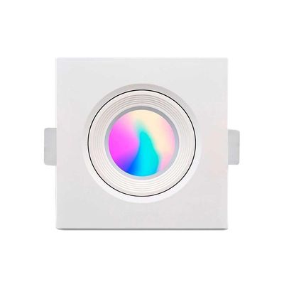 Luminária Smart LED Quadrada Rgb Wi-Fi Elgin Ecospot Compatível com Alexa e Google Home 5W Bivolt