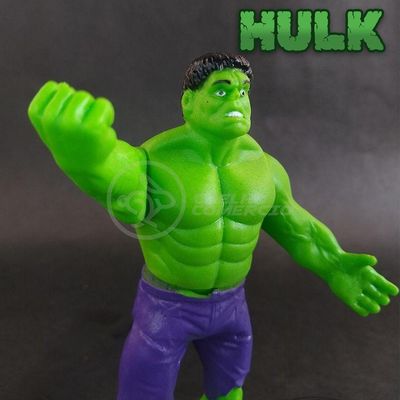 Kit Boneco Colecionável Hulk 15cm Caneca Vingador 350ML Nº12 com Action Figure Verde Smart Bracelet