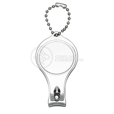 Cortador de Unha com Lixa e Abridor de Garrafa Kit 10 3 em 1 com Chaveiro Prata Smart Bracelet