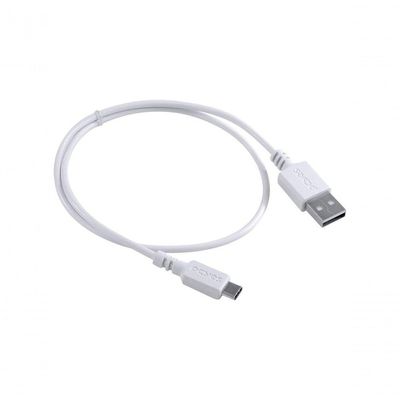 Cabo USB Pcyes PUACB-05 para Smartphone USB a 2.0 para USB Tipo C 480 MBPS Branco 0,5 METRO