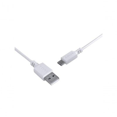 Cabo USB Pcyes PUACB-05 para Smartphone USB a 2.0 para USB Tipo C 480 MBPS Branco 0,5 METRO