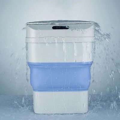 Lixeira Automática Dobrável Retrátil Smart 8L em Plástico Azul