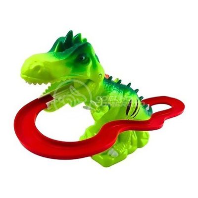Brinquedo Pista Animal Prehistoric The Tunnel Eletrônico com Som e Luz Verde Smart Bracelet