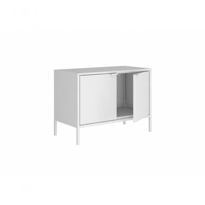 Balcão Baixo Multiúso Itatiaia Smart - 2 Portas - Branco Matte
