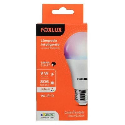 Lampada Inteligente Foxlux Rgb Wifi Smart Color 9w Bivolt