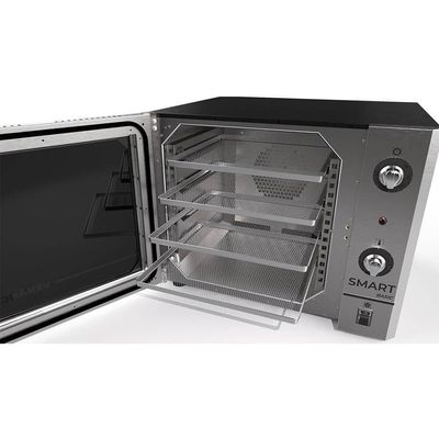 Forno Industrial Convector Venâncio Elétrico Smart Basic Vermelho 4 Esteira Corpo Inox 220V Fcsb4e