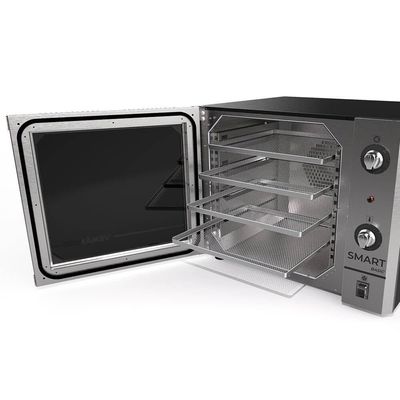 Forno Industrial Convector Venâncio Elétrico Smart Basic Vermelho 4 Esteira Corpo Inox 220V Fcsb4e