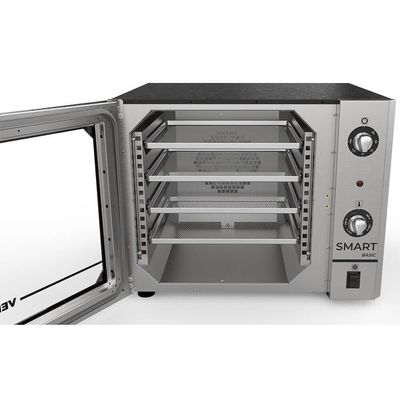 Forno Industrial Convector Venâncio Elétrico Smart Basic Vermelho 4 Esteira Corpo Inox 220V Fcsb4e