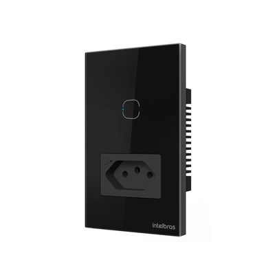 Tomada Simples 10a Smart Wi-fi Ets 2001 Preto 4850067