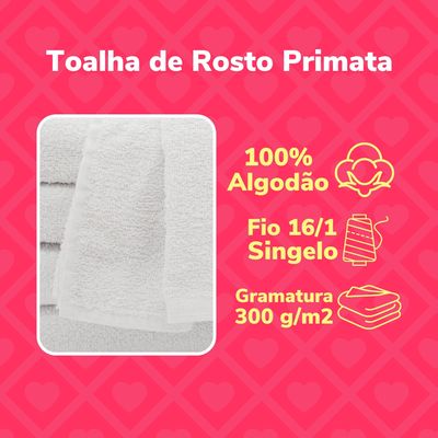 Toalha de Rosto para Salão de Beleza Primata - 45x70cm Preto