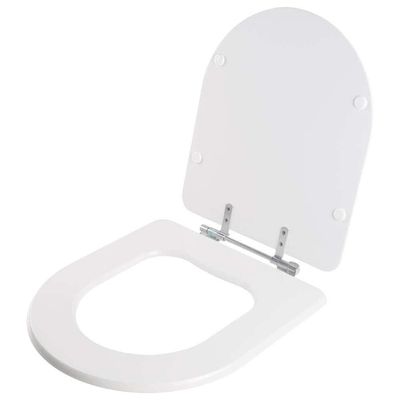 Assento Sanitário Smart Universal MDF Alumínio Anodizado Branco Pontto Lavabo 40CM