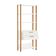 Estante 5 Prateleiras 2 Gavetas Off White Freijó 73x32x185 cm Dalla Costa