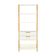 Estante 5 Prateleiras 2 Gavetas Off White Freijó 73x32x185 cm Dalla Costa