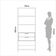 Estante 5 Prateleiras 2 Gavetas Off White Freijó 73x32x185 cm Dalla Costa