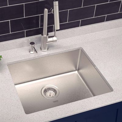 Cuba de Embutir Quadrum Tramontina 50x40x20 cm Aço Inox Acetinado Outlet