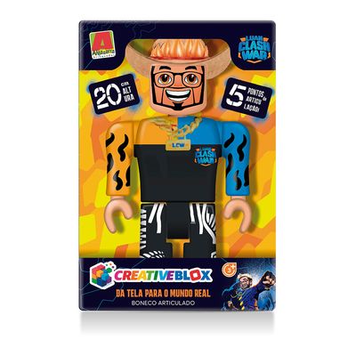 Boneco Luan Clash War Creativeblox Algazarra