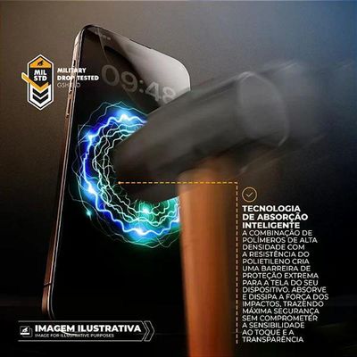 Película para Smartphone Gshield Iphone 17 Privacidade Revestimento D3-Shield Dureza 9H Poliuretano
