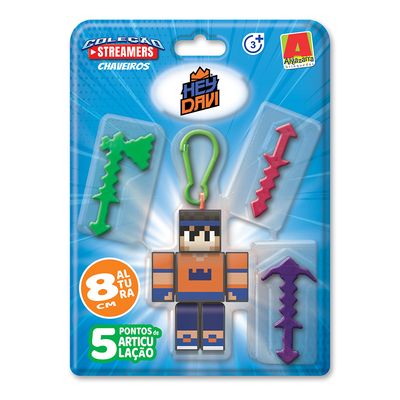 Boneco Chaveiro 8cm Sortido Algazarra