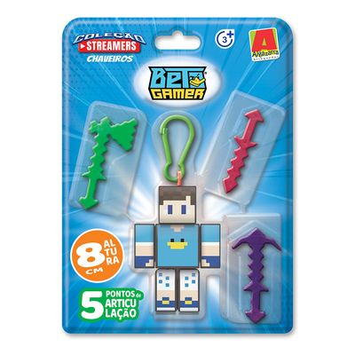 Boneco Chaveiro 8cm Sortido Algazarra