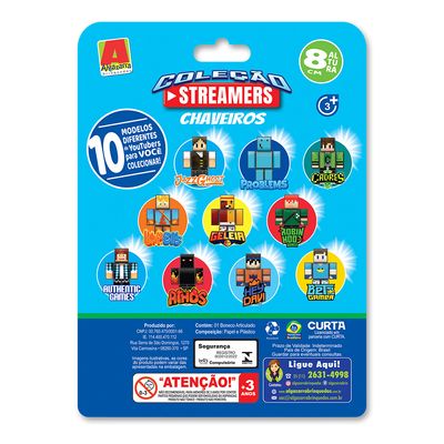 Boneco Chaveiro 8cm Sortido Algazarra