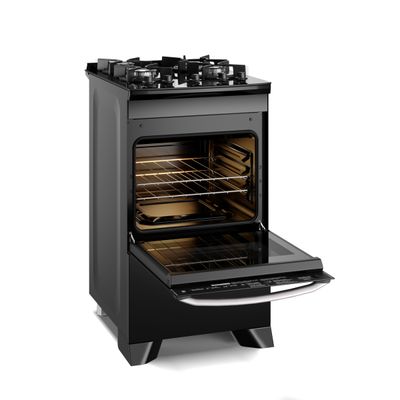 Fogão 4 bocas Electrolux Preto Efficient Mesa Vidro, Tripla Chama e PerfectCook (FE4GB) Bivolt