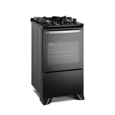 Fogão 4 bocas Electrolux Preto Efficient Mesa Vidro, Tripla Chama e PerfectCook (FE4GB) Bivolt